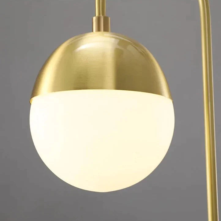 Retro Glass Ball LED Bedside Table Lamp