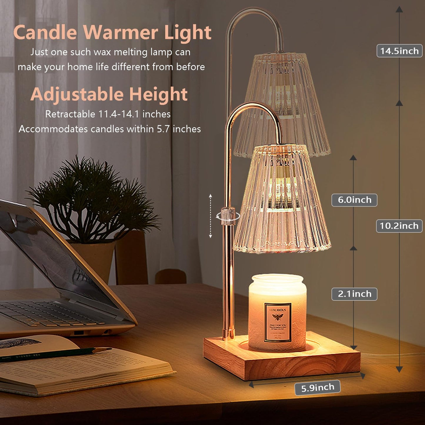 Crystal Candle Warmer Lamp