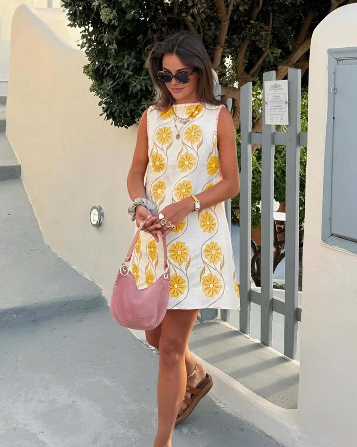 💖Women's Casual Sleeveless Floral Print Dress