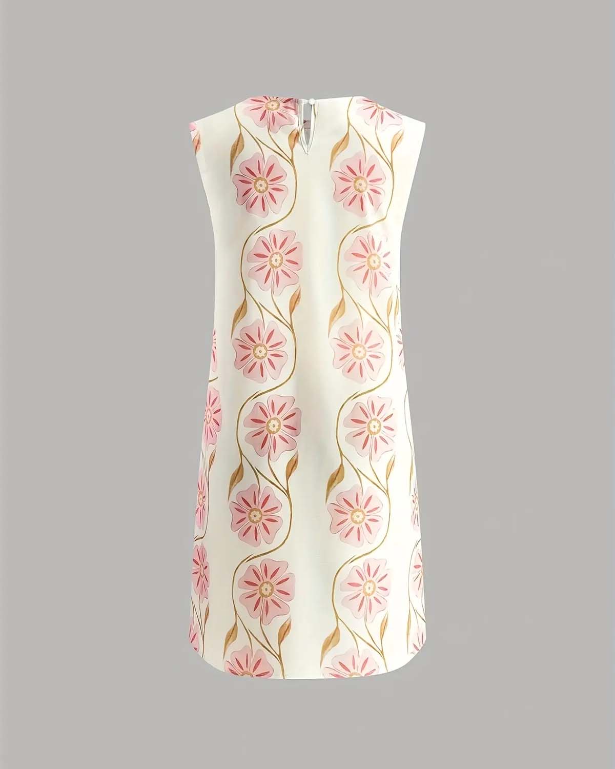 💖Women's Casual Sleeveless Floral Print Dress