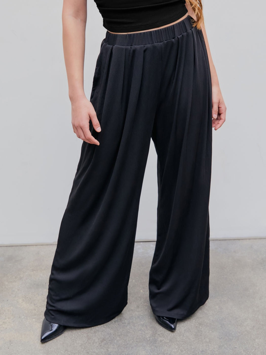 🛍️High Elastic Casual Stretchy Wide Leg Pants