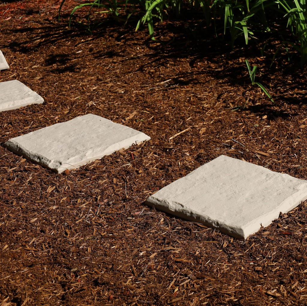 15.5” Decorative Stepping Stones That Stake Into The Ground