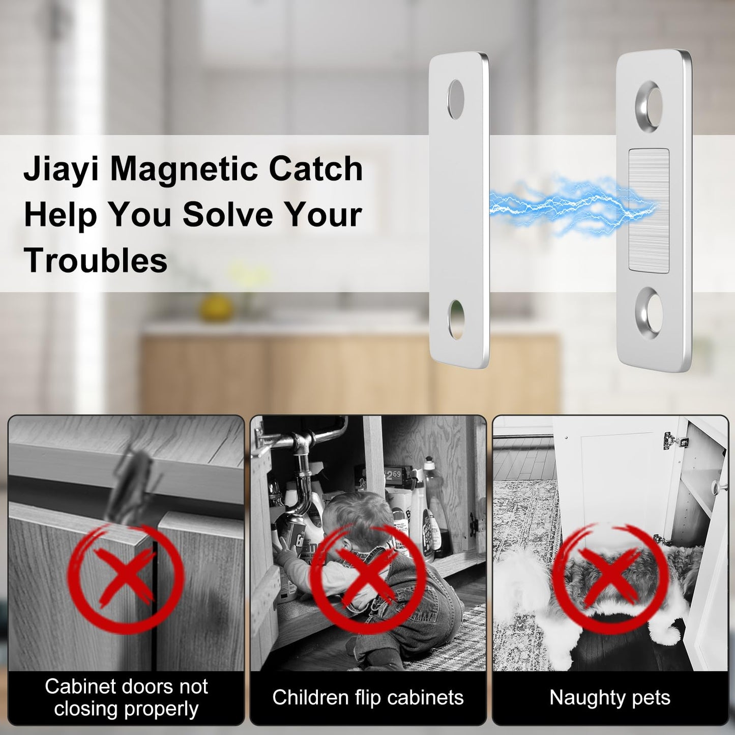 Ultra Thin Magnetic Cabinet Door Catch