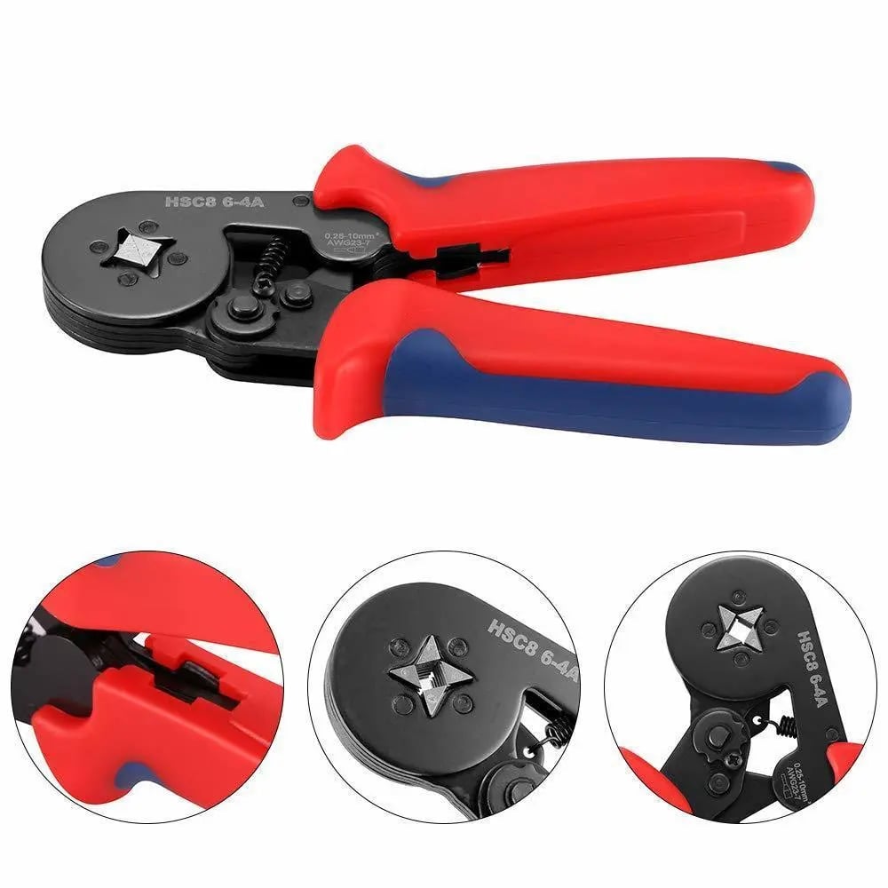 Ferrule Crimping Tool Kit – Self-Adjusting Ratchet Crimper with 1200PCS Wire Ferrules