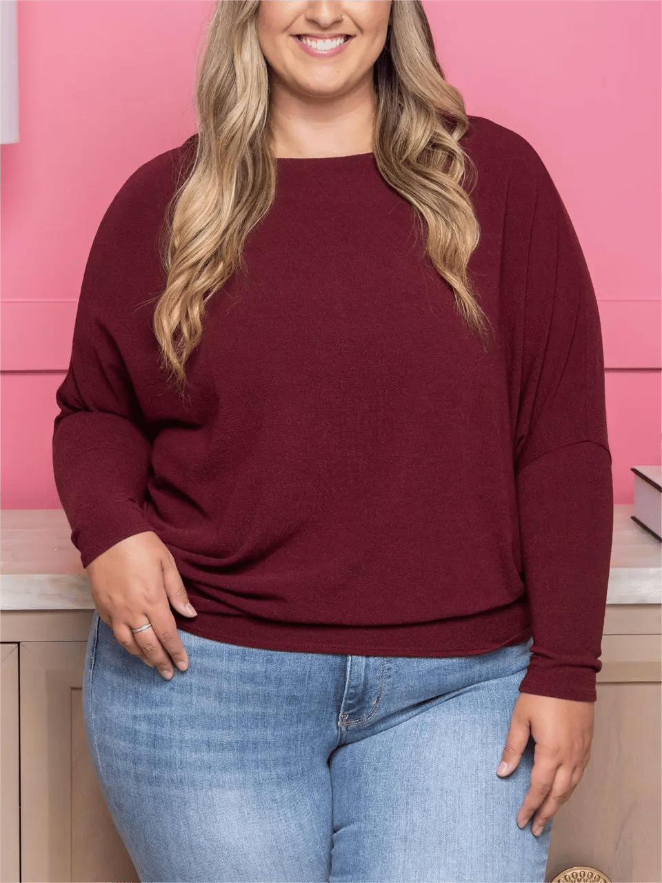 🔥 "Dreamy Knit" Boatneck Dolman Top🎉
