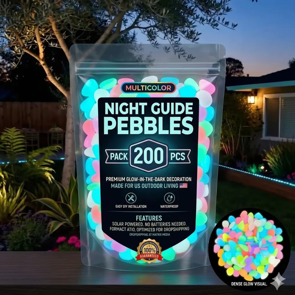 🌟Glowing Garden Pebbles——Make your garden beautiful
