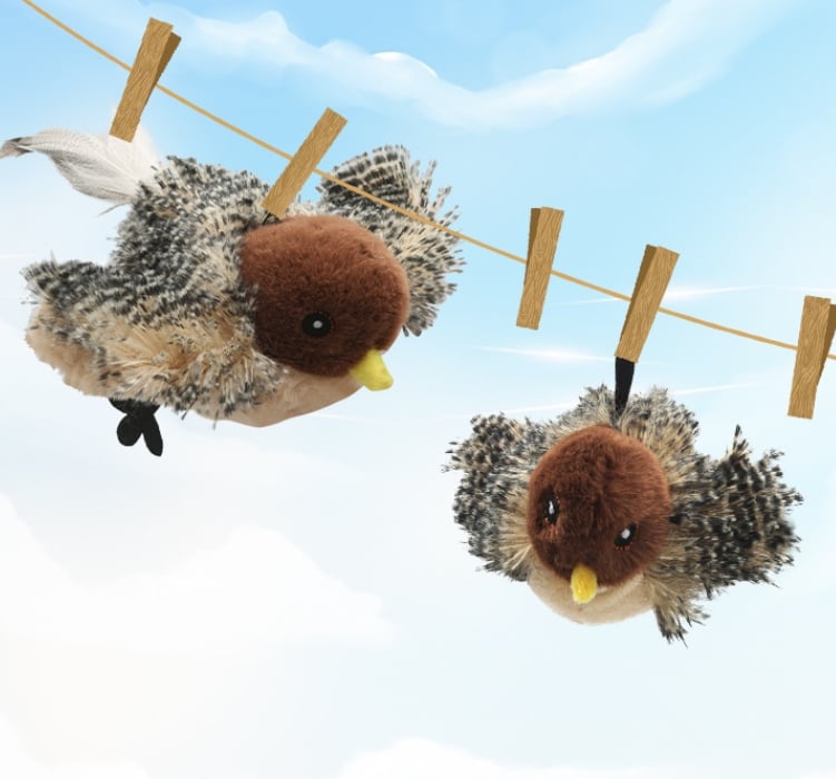 🐾Interactive Chirping Bird Cat Toy✈️
