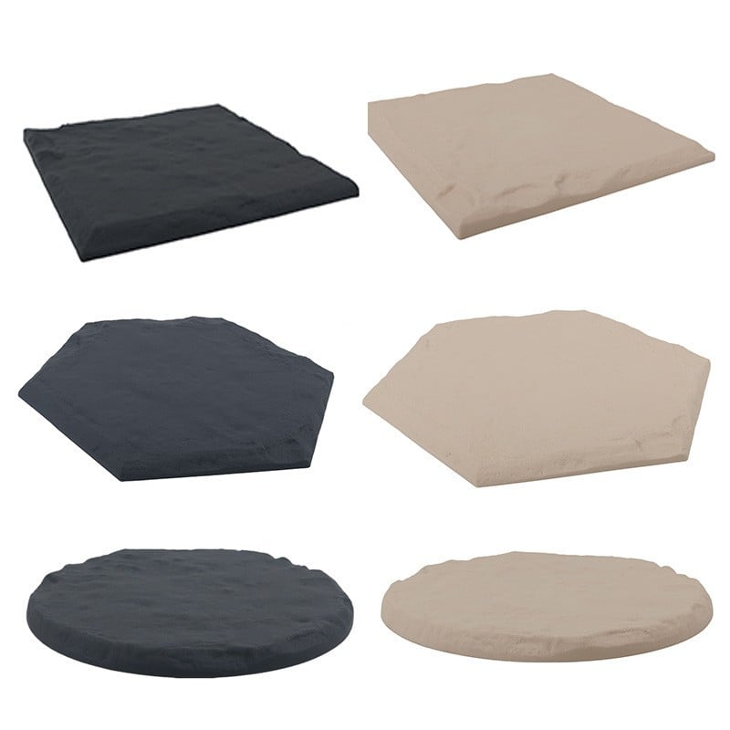 15.5” Decorative Stepping Stones That Stake Into The Ground