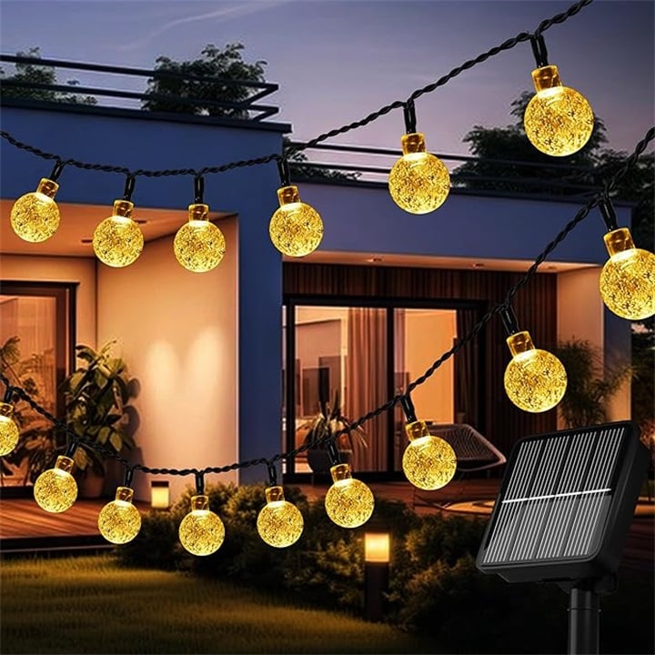 🔥Waterproof Solar Powered LED Outdoor String Lights✨💡