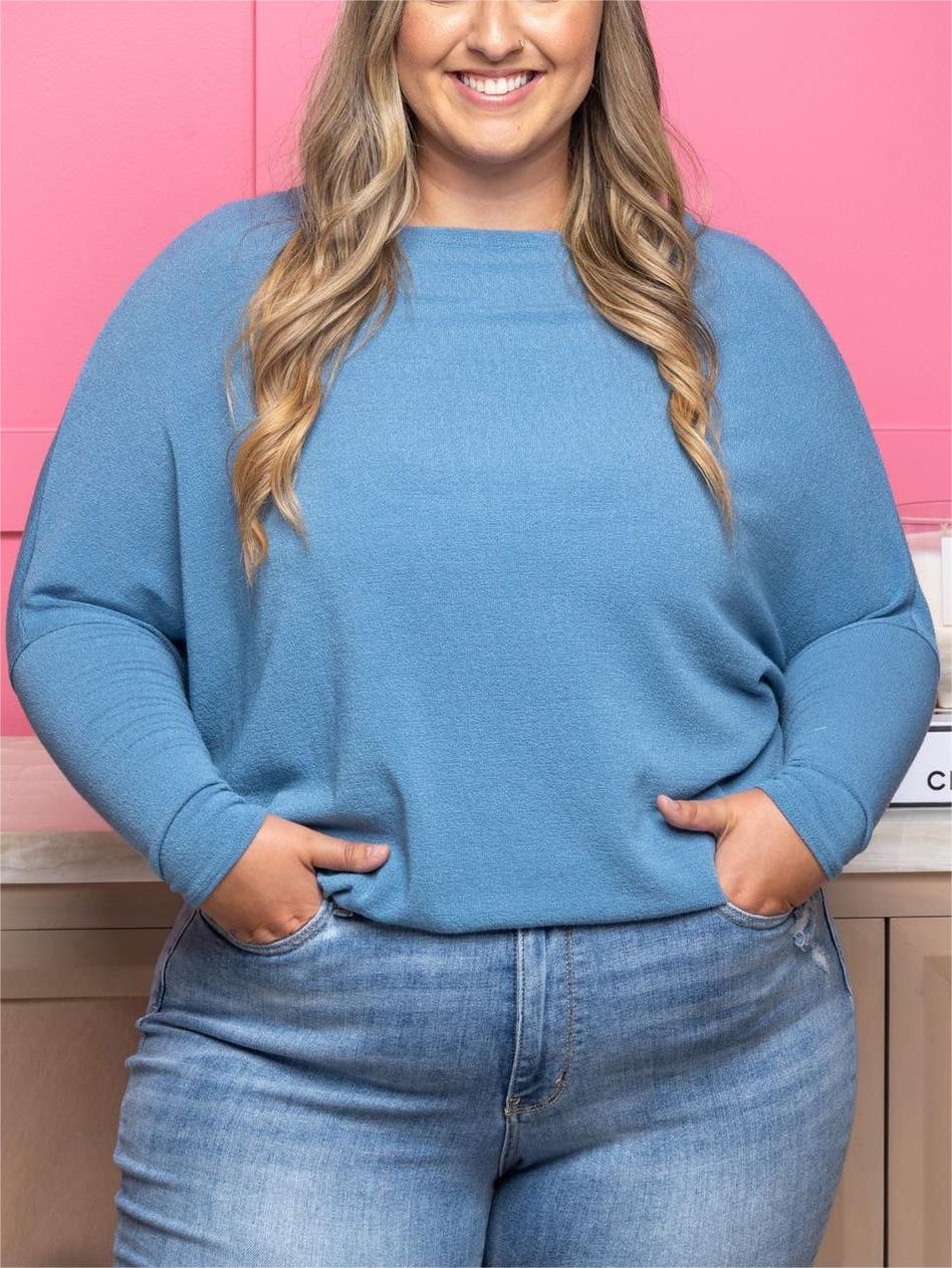 🔥 "Dreamy Knit" Boatneck Dolman Top🎉