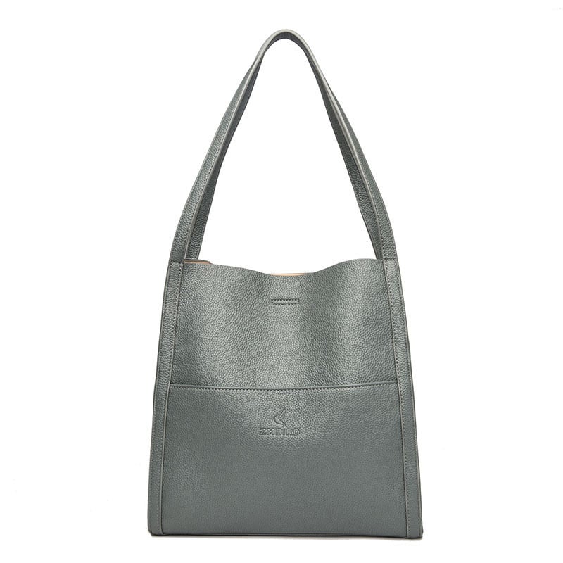 🔥⏰Solid color simple genuine leather shoulder bag🔥