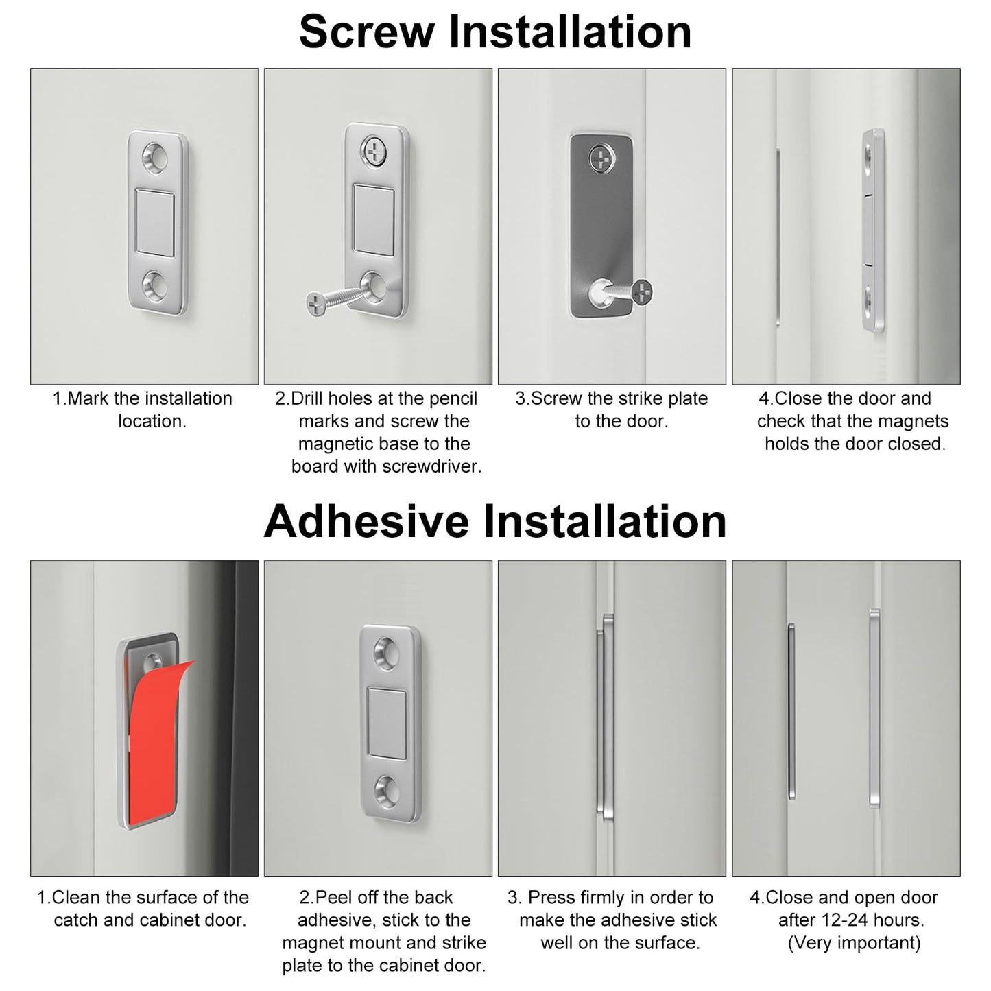 Ultra Thin Magnetic Cabinet Door Catch
