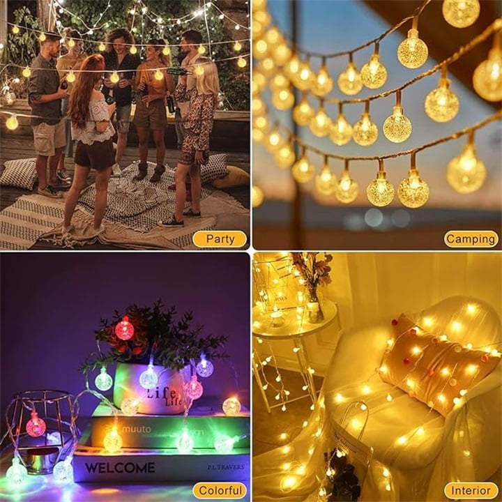 🔥Waterproof Solar Powered LED Outdoor String Lights✨💡