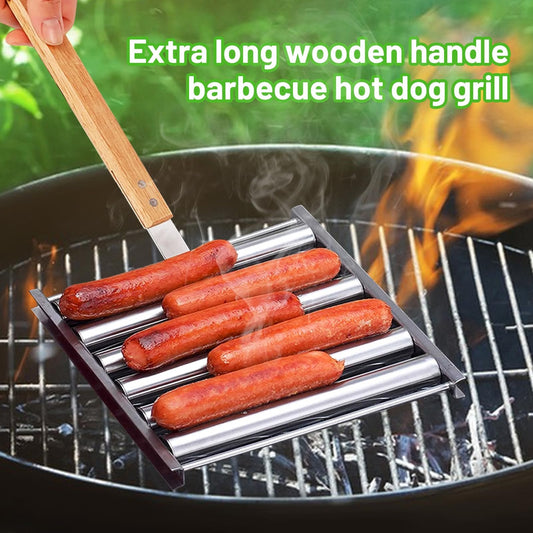 🔥🔥-Hotdog Roller Stainless Steel Sausage Roll Rack