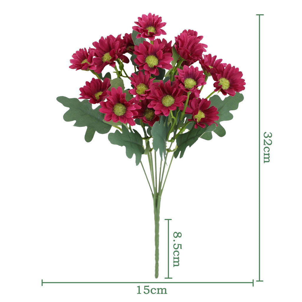 💥Artificial Outdoor Sunset Mums Flowers - UV resistant, Waterproof, Windproof