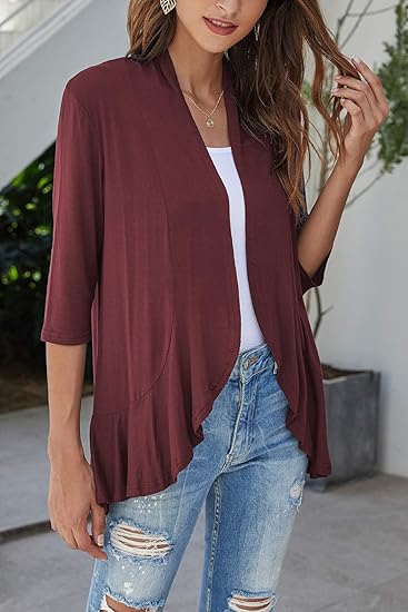 🔥🌺-Women's Casual Lightweight Open Front Cardigans