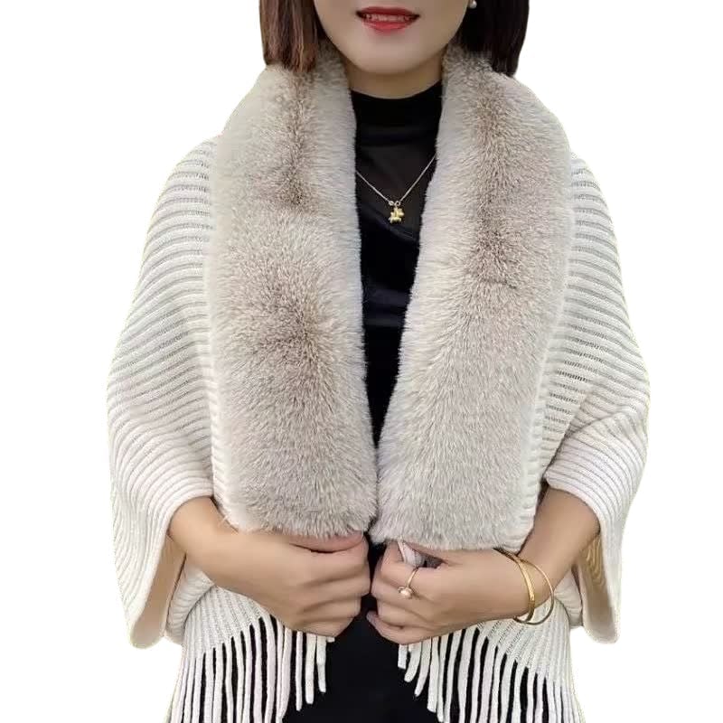 Ladies Knitted Loose Thickened Shawl