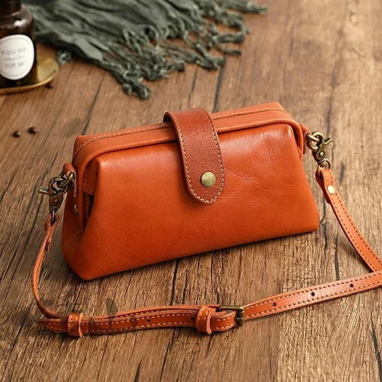 🎁This Week's Special Price $36.92💥Real Leather Retro Handmade Bag