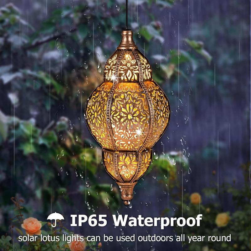Metal Moroccan Decorative Solar Garden Lights for Yard
