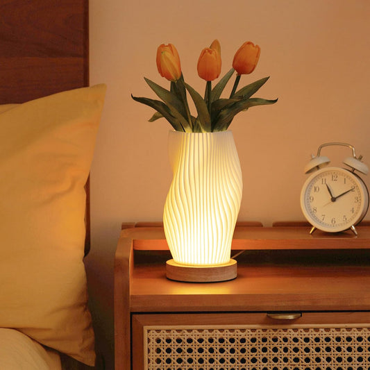 Vintage Style Striped Small Night Light Lamp