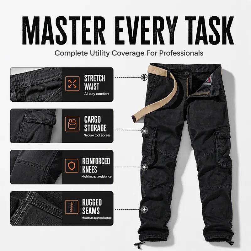 🔥 Utility Built In | Men's Multi-Pocket Tactical Cargo Pants