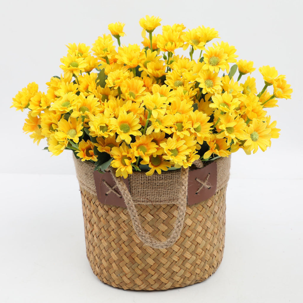 💥Artificial Outdoor Sunset Mums Flowers - UV resistant, Waterproof, Windproof