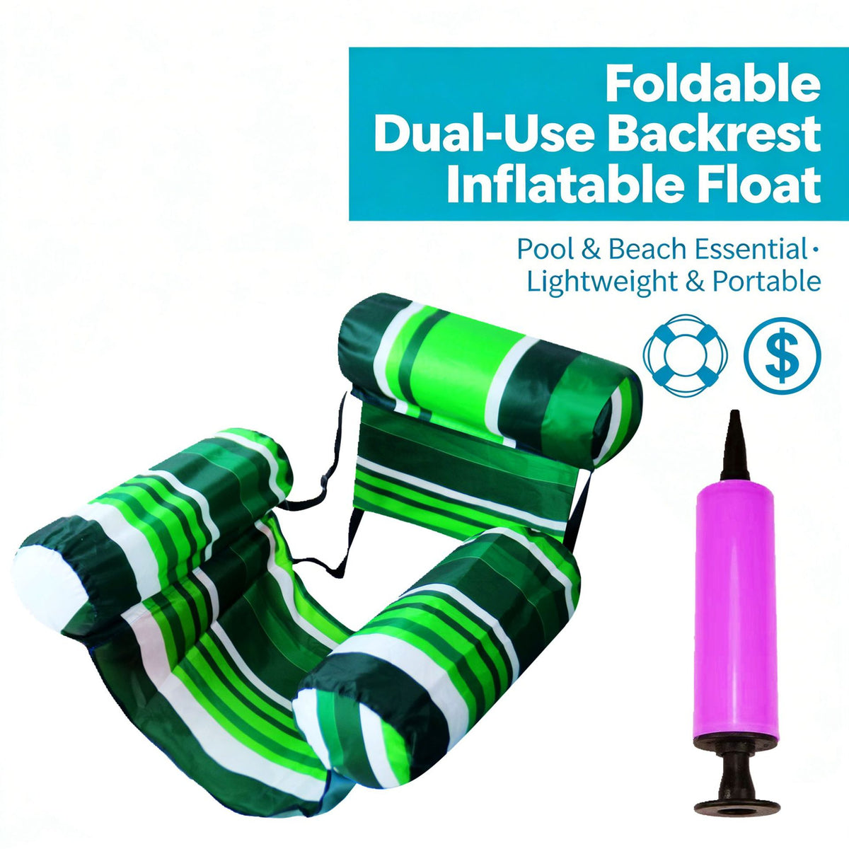 🏝️Summer Best-Seller 49% off🏊‍♂️ Foldable Inflatable Pool Lounger