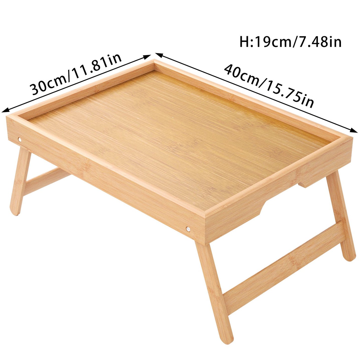 Bamboo Folding Bed Tray Table