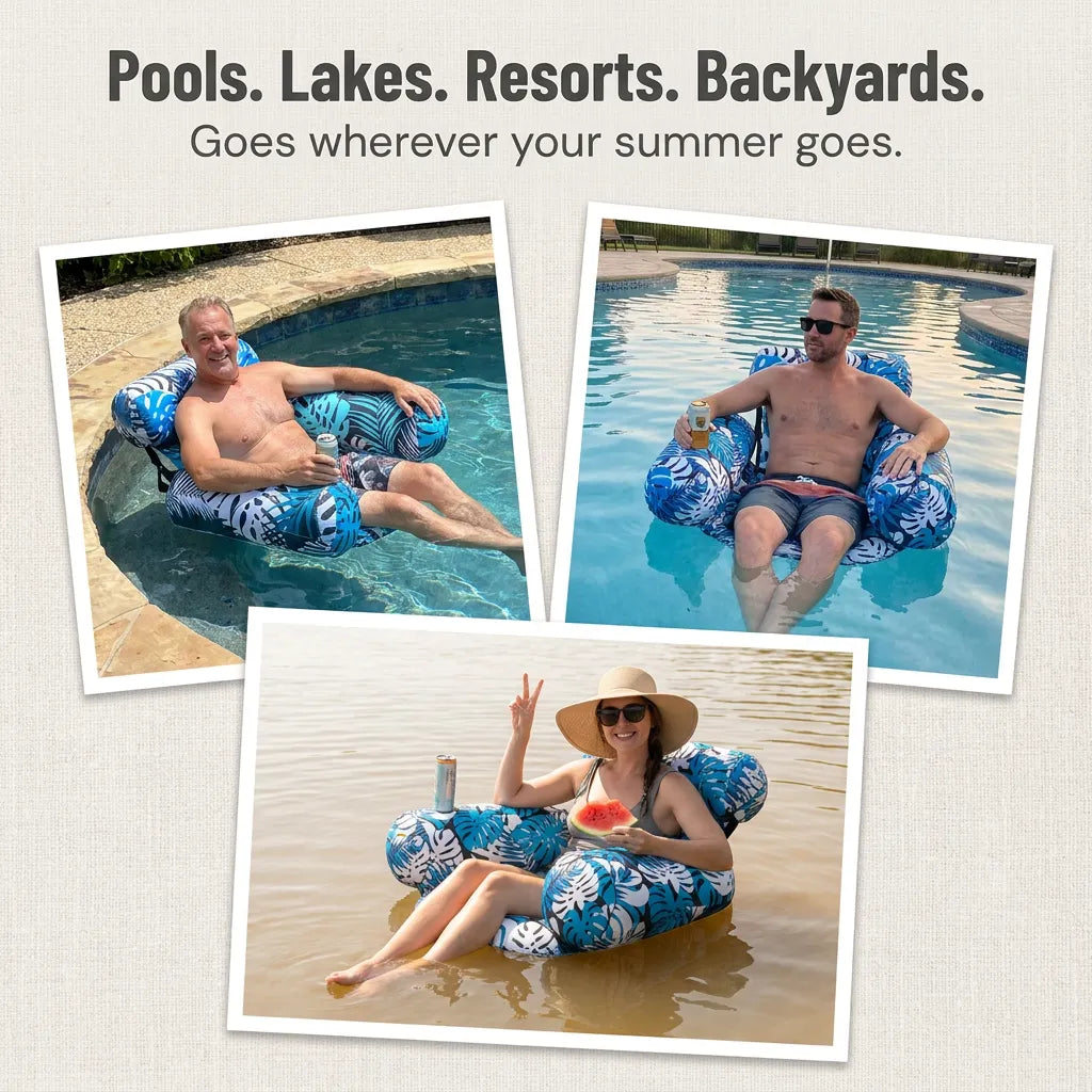 🏝️Summer Best-Seller 49% off🏊‍♂️ Foldable Inflatable Pool Lounger