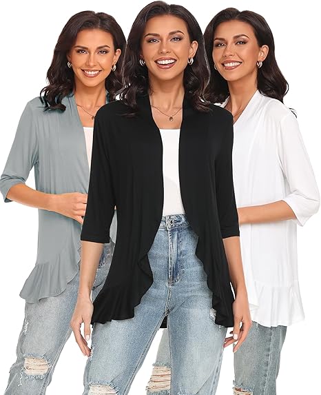 🔥🌺-Women's Casual Lightweight Open Front Cardigans