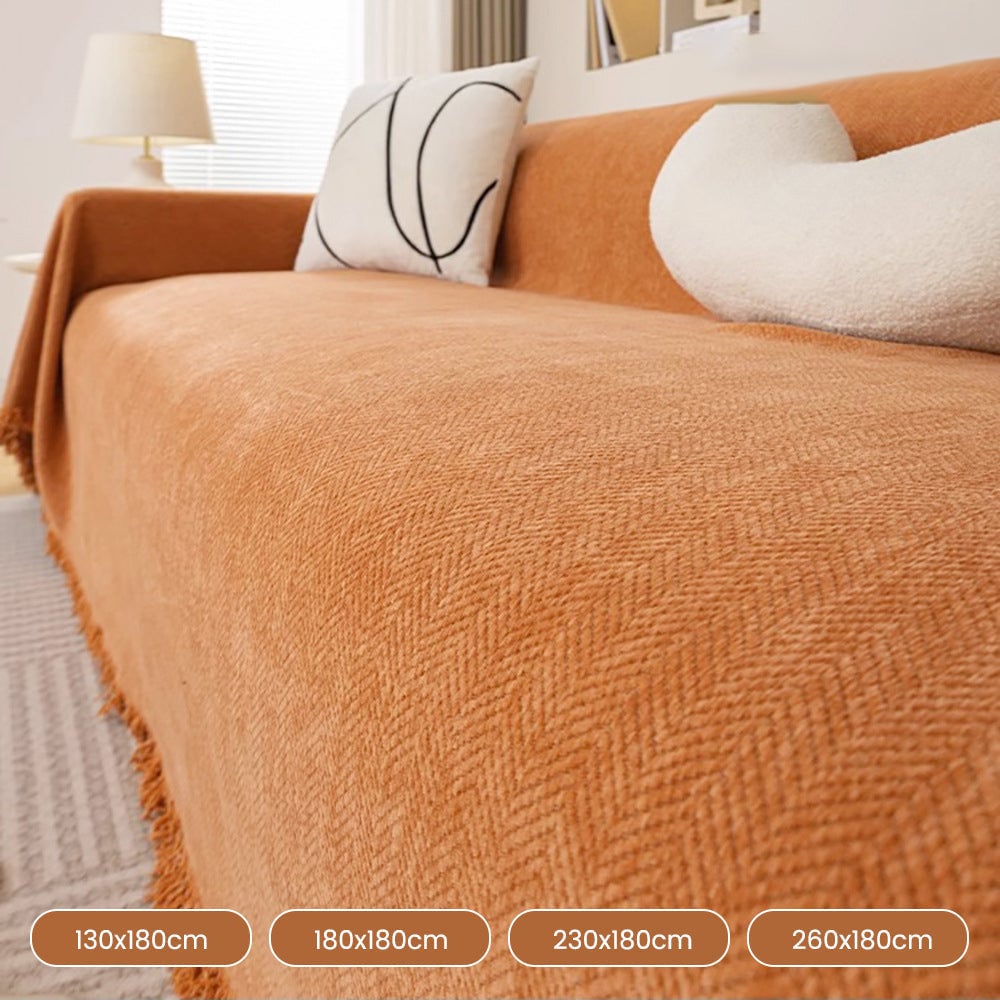 ✨✨Herringbone Chenille Sofa Cover