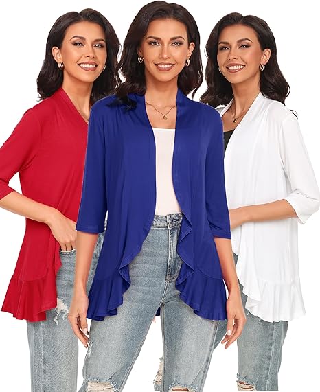 🔥🌺-Women's Casual Lightweight Open Front Cardigans