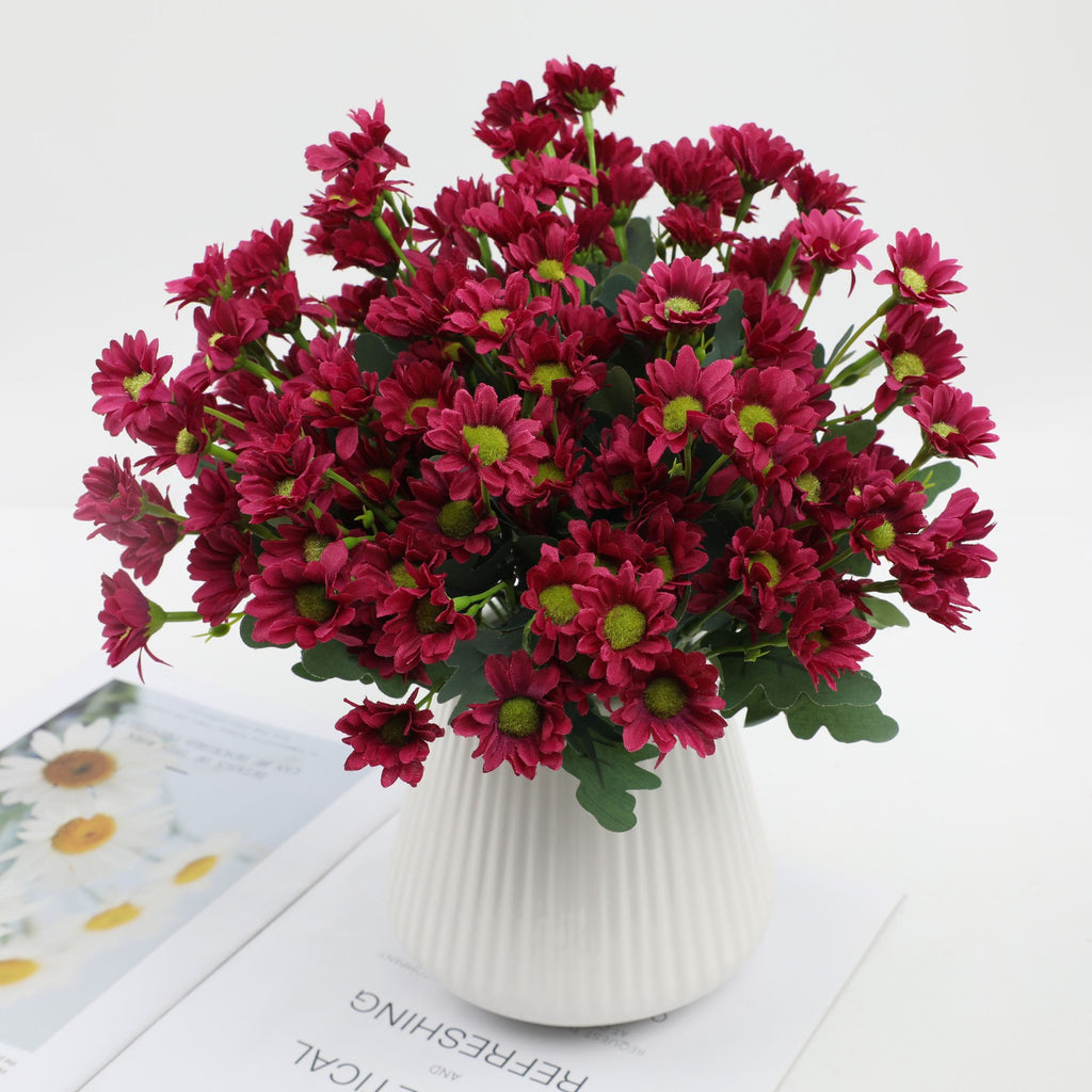 💥Artificial Outdoor Sunset Mums Flowers - UV resistant, Waterproof, Windproof