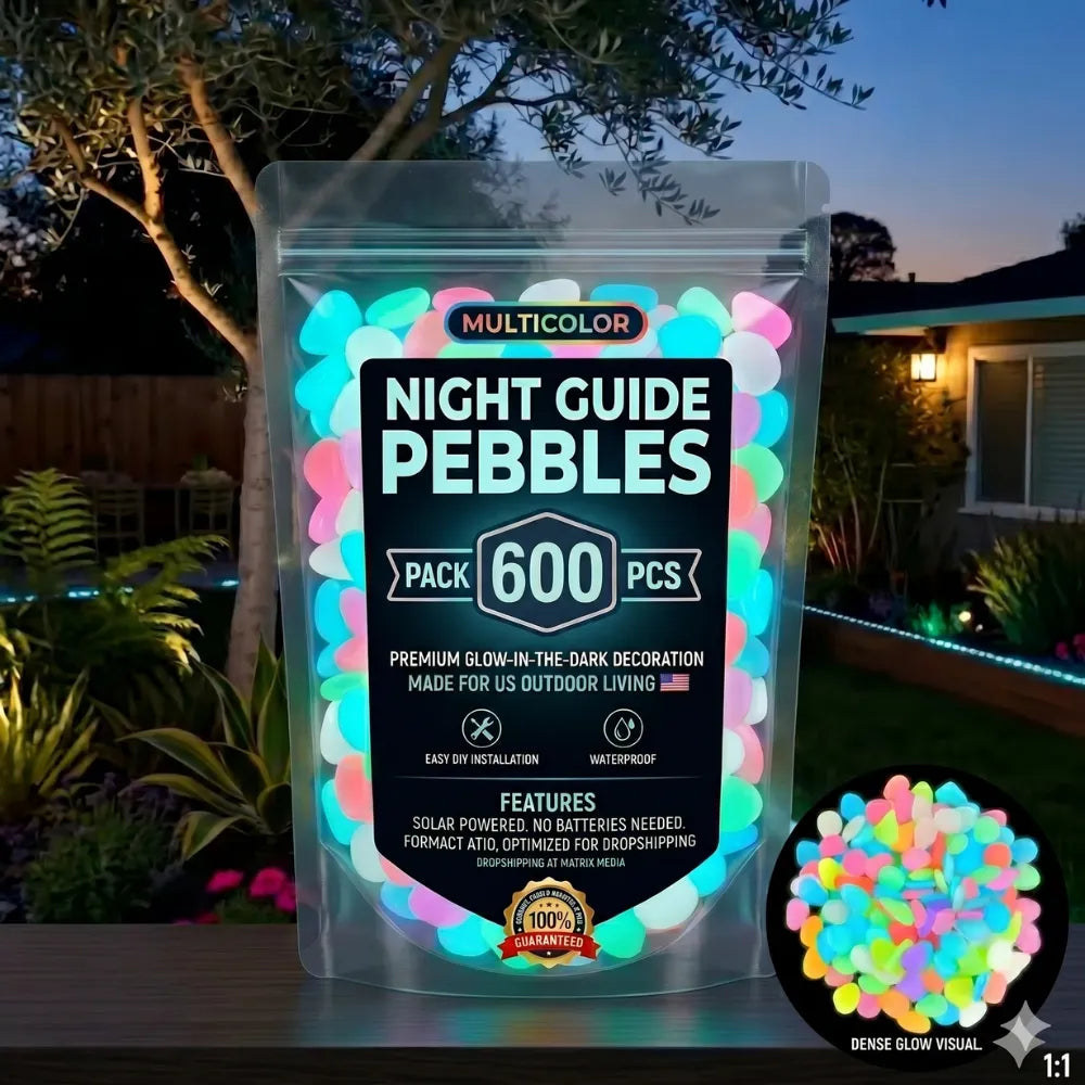🌟Glowing Garden Pebbles——Make your garden beautiful