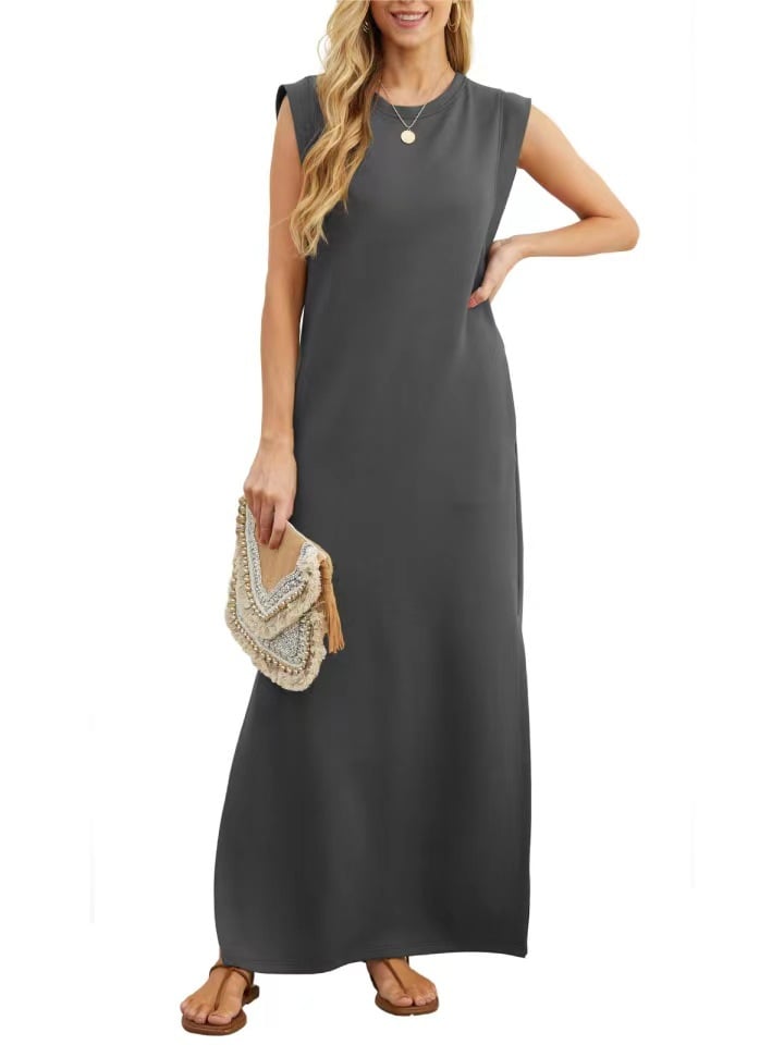 💥💕NEW CASUAL LOOSE SPLIT WRINKLE-FREE MAXI DRESS
