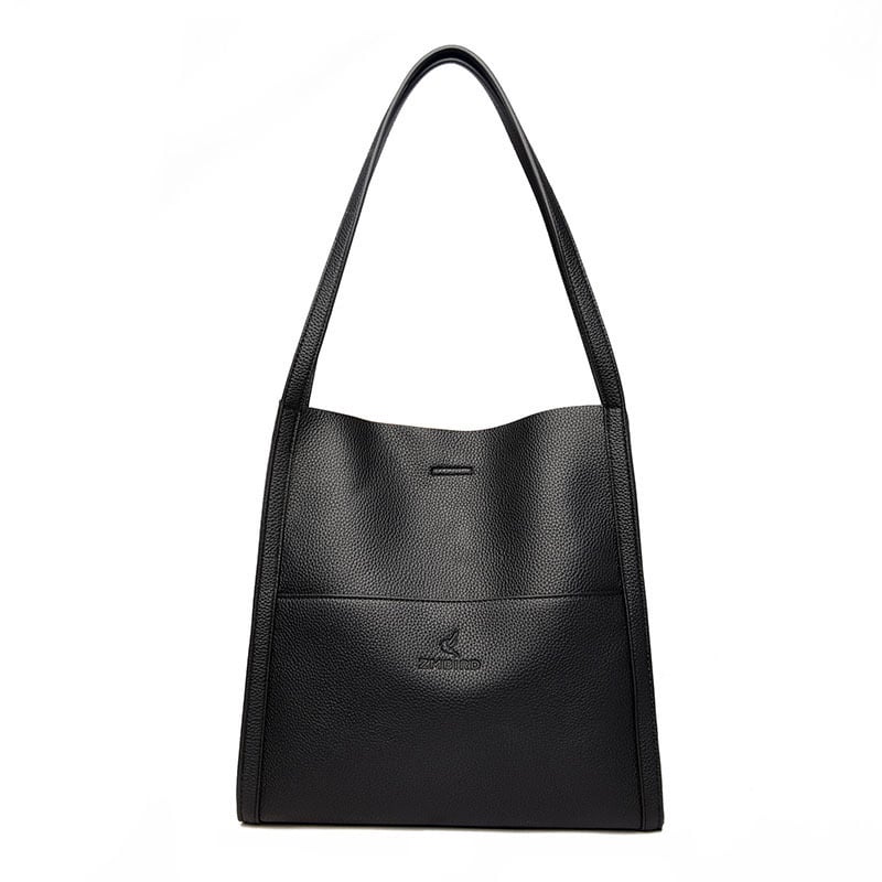 🔥⏰Solid color simple genuine leather shoulder bag🔥