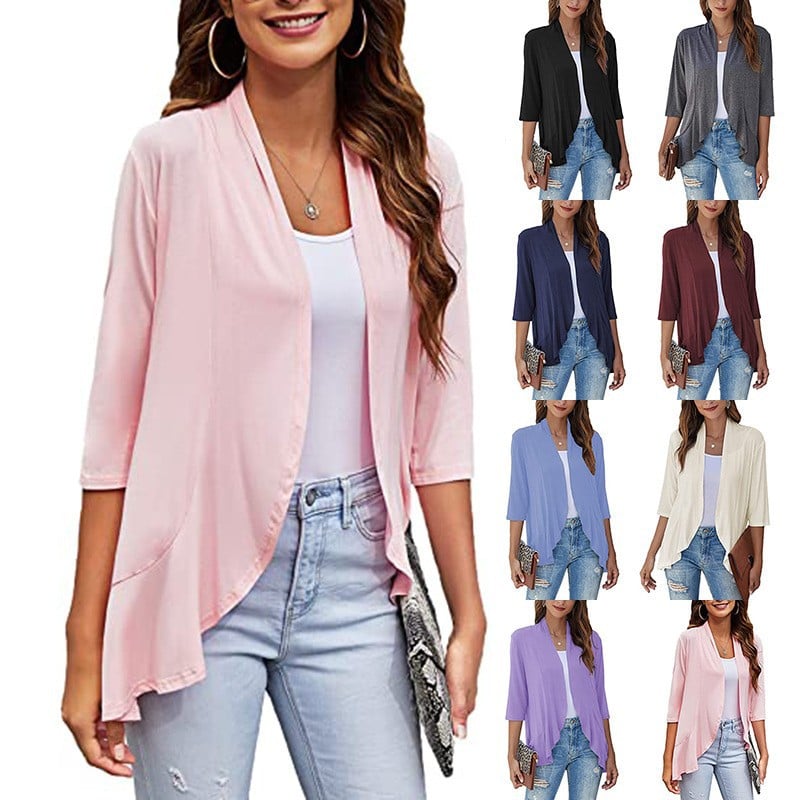 🔥🌺-Women's Casual Lightweight Open Front Cardigans