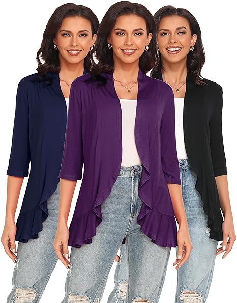 🔥🌺-Women's Casual Lightweight Open Front Cardigans