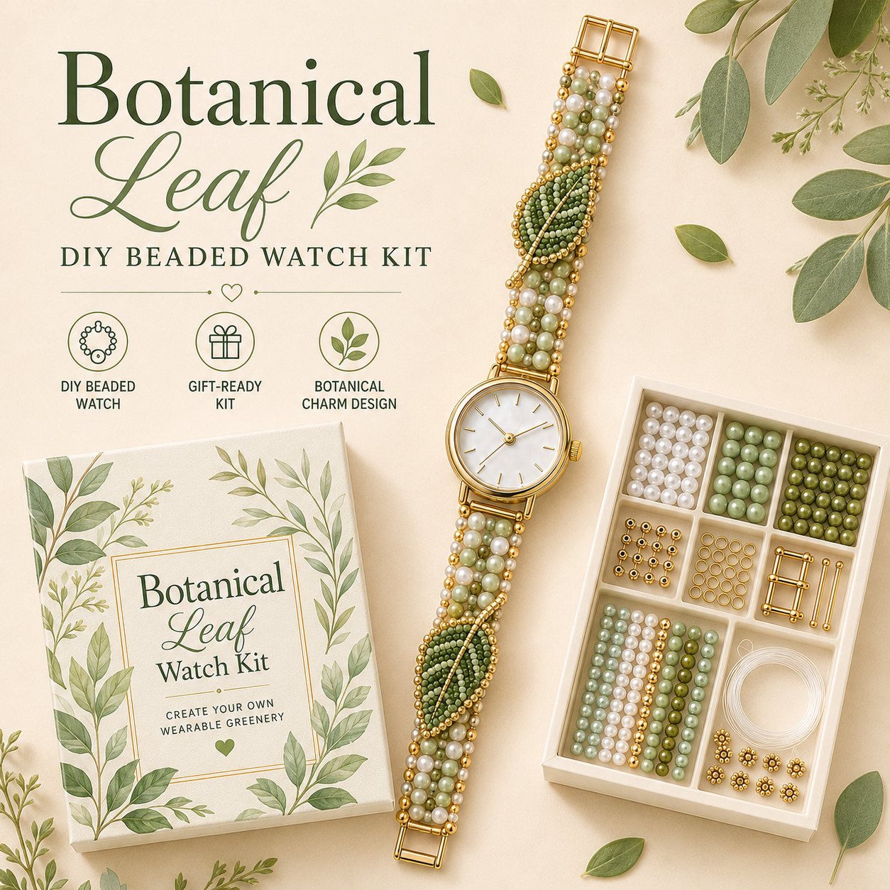⌚️✨ DIY Beaded Charm Watch Kit Collection