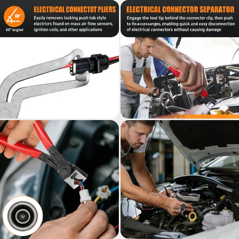 5PC Automotive Electrical Disconnect & Trim Clip Pliers Set
