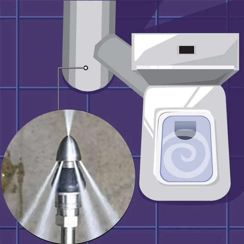 👍🔥 Sewer cleaning tool high-pressure nozzle