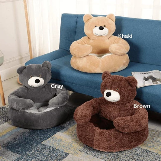 🐶🐱 Teddy bear pillow cat and dog beds