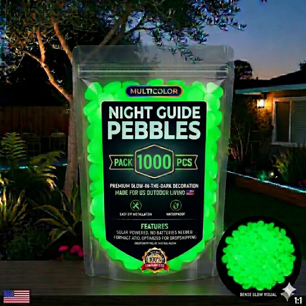 🌟Glowing Garden Pebbles——Make your garden beautiful