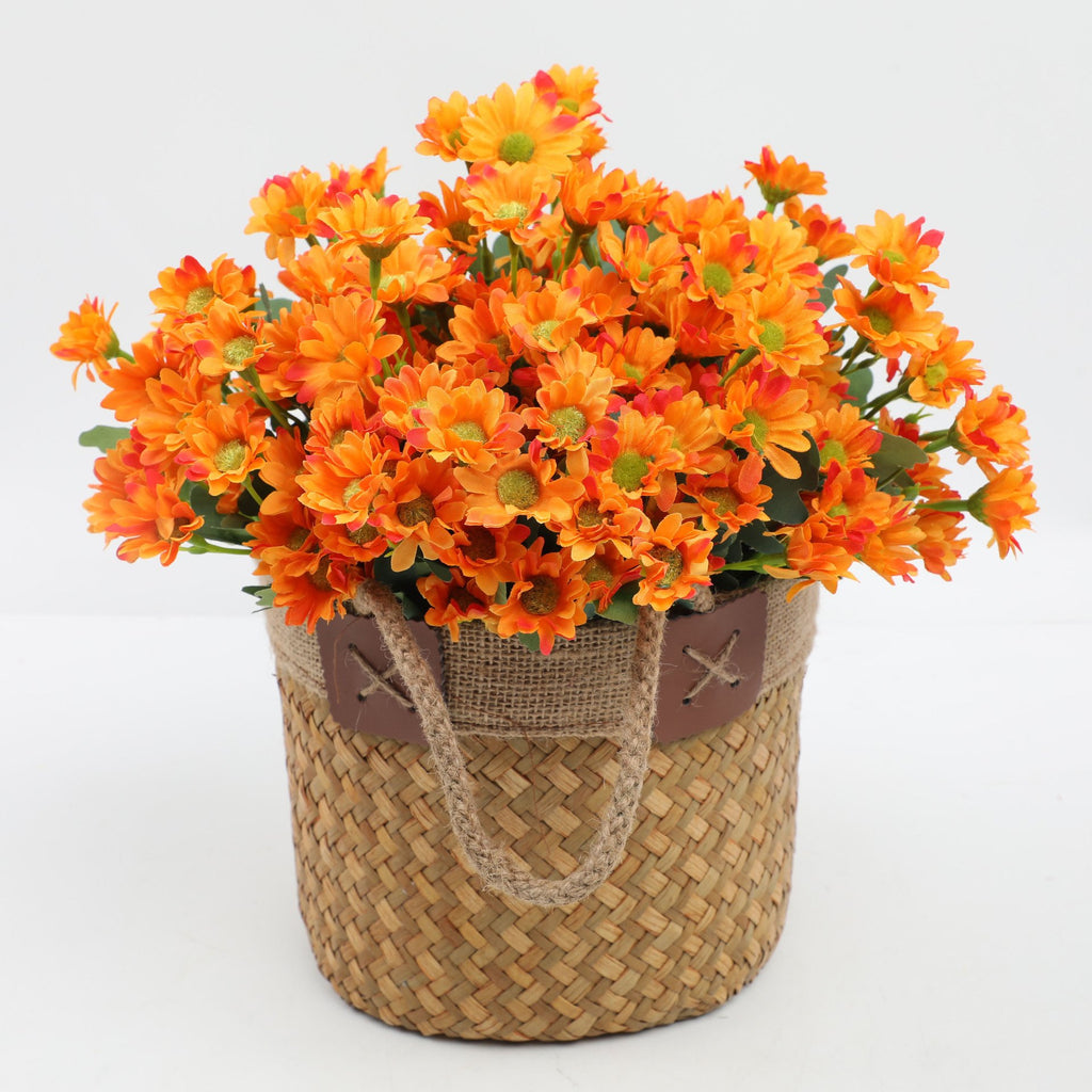 💥Artificial Outdoor Sunset Mums Flowers - UV resistant, Waterproof, Windproof