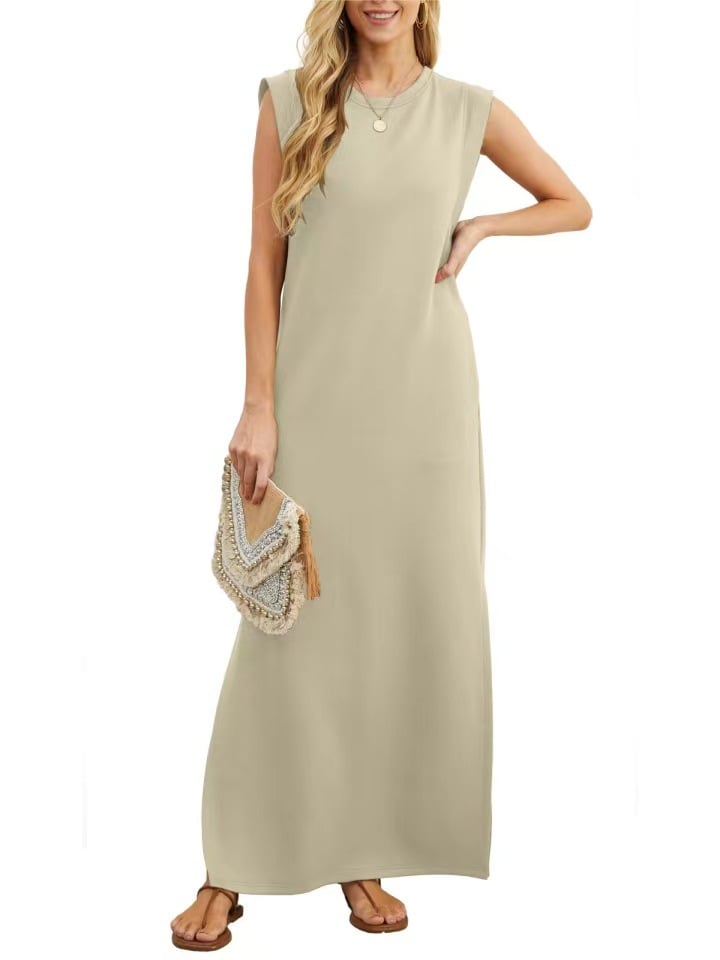 💥💕NEW CASUAL LOOSE SPLIT WRINKLE-FREE MAXI DRESS