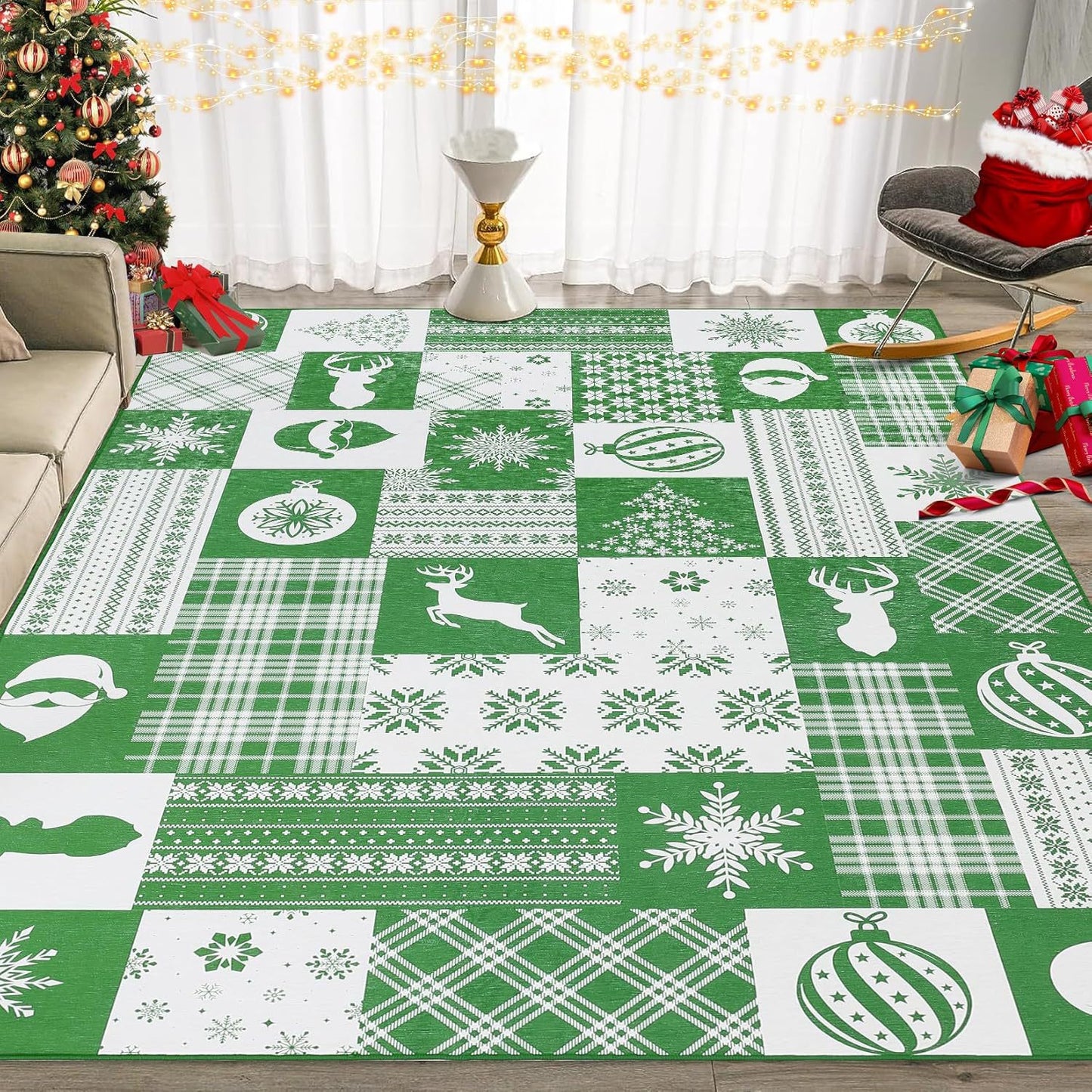 🎄Washable Christmas Carpet Rug | 🎁Buy 2 Free Shipping🔥