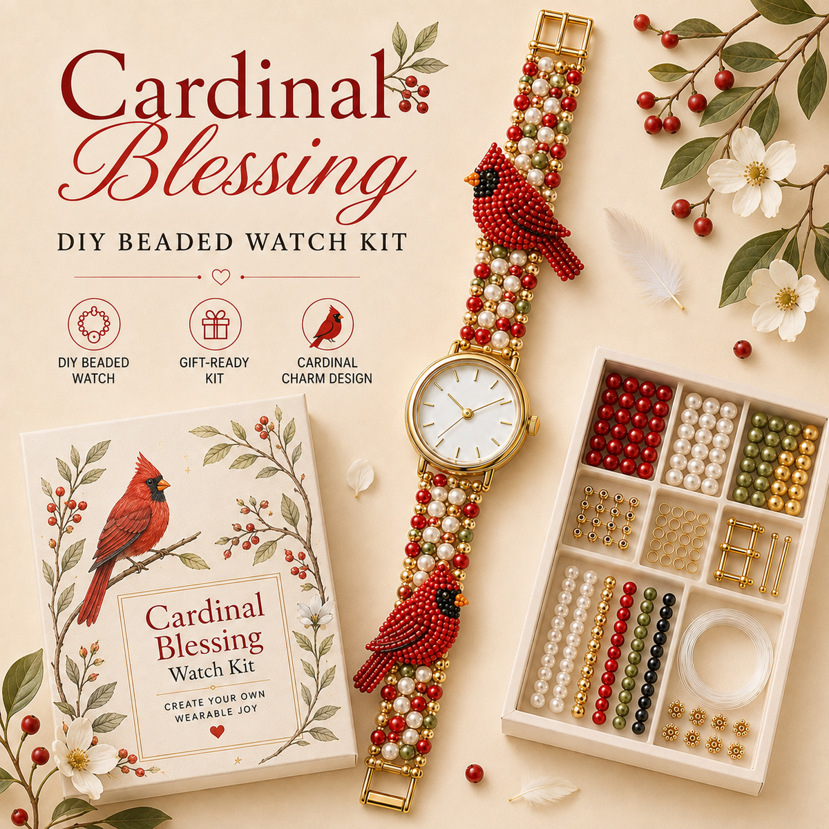 ⌚️✨ DIY Beaded Charm Watch Kit Collection