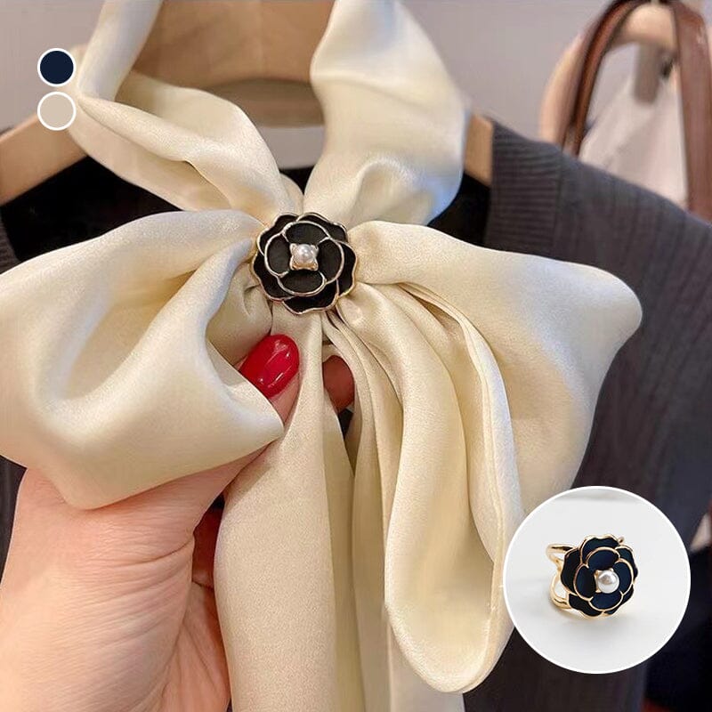 Buy one get one free-Camellia Scarf Buckle