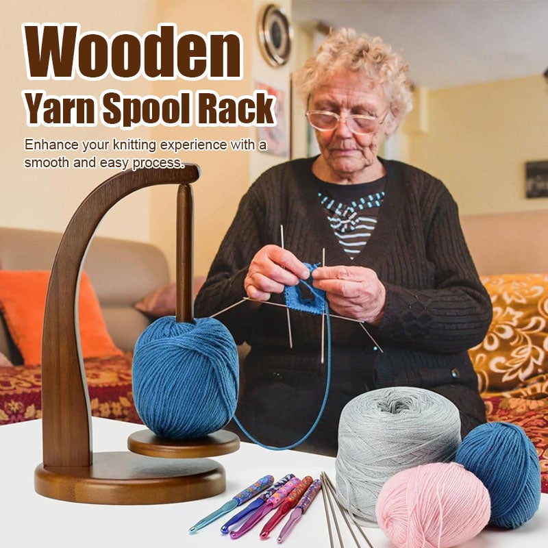 Wooden Yarn Spool Rack | Crochet Gift for Knitting Lovers💕 – mickcorbin