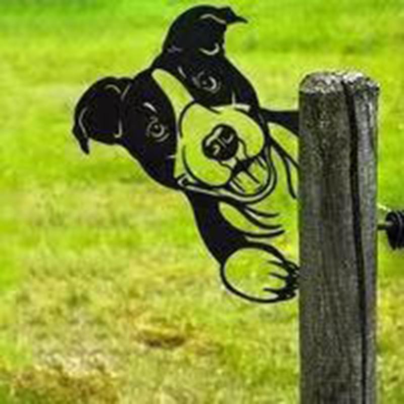 Outdoor garden farm peeping goat metal artwork interior decoration (meaning pastoral, natural and friendly)